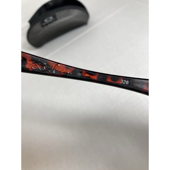 Oakley Woman's Sunglasses Black Red Tortoise With Case And Cleaning Cloth READ - Picture 10 of 15